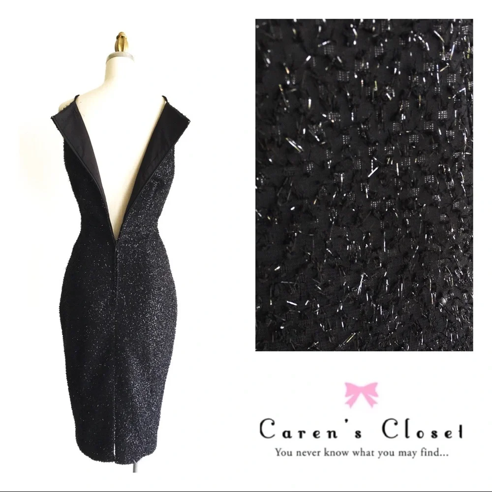 H&M Collection Black Sparkle Lotte Wiggle Dress - Picture 5 of 5